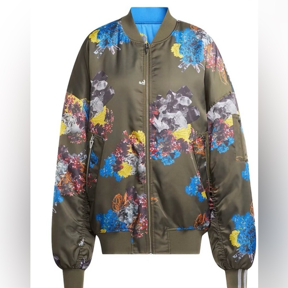 adidas Multicolor Floral Bomber Jacket - Picture 2 of 5
